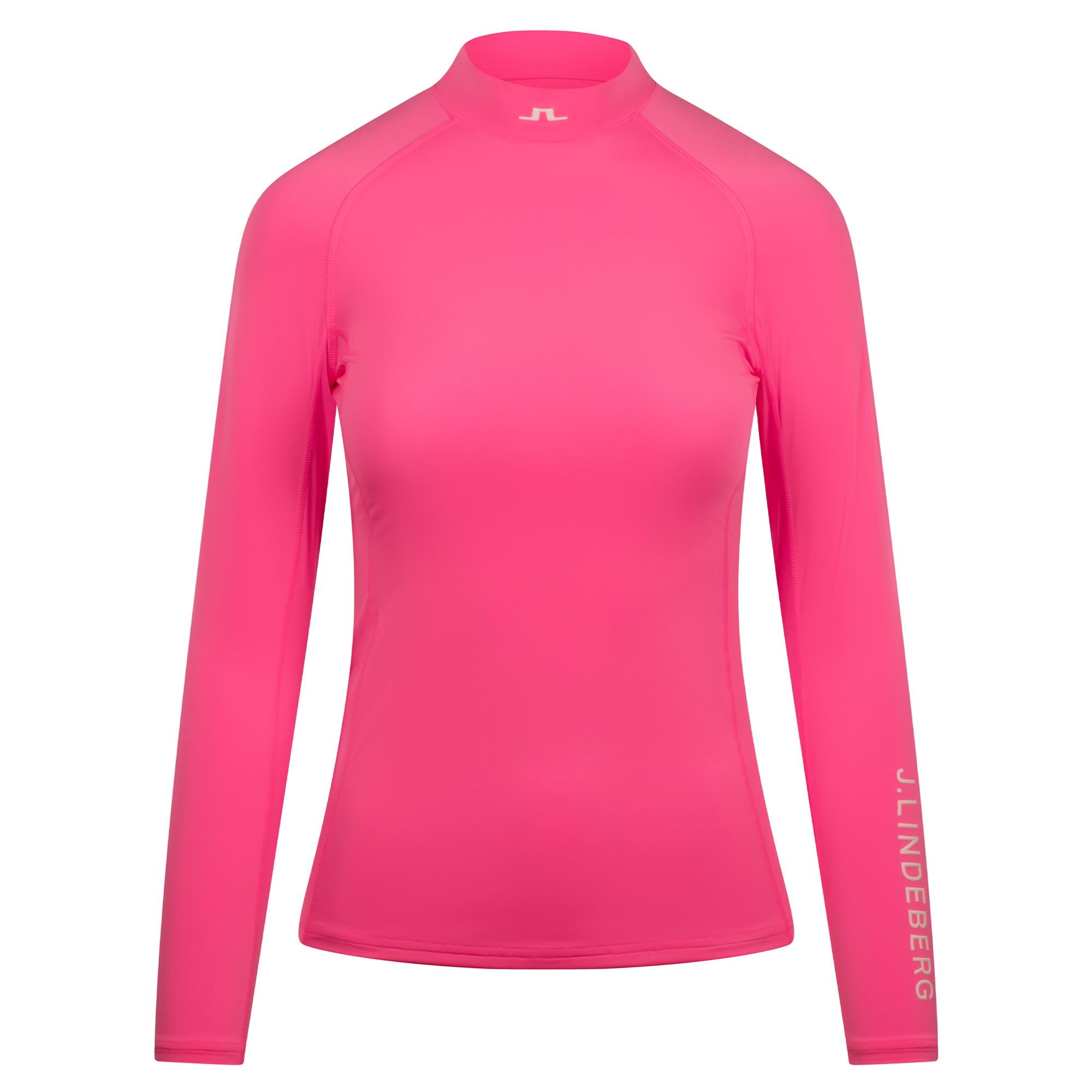 J Lindeberg Ella Ladies Golf Compression Top Eosine Pink